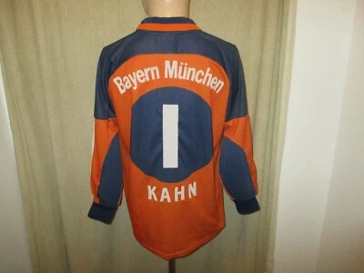 FC Bayern München Adidas Torwart Trikot 2000/01 "OPEL" + Nr.1 Kahn Gr.S- M TOP - Bild 1 von 4