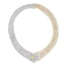 925 Sterling Silver Women Necklace For Party Wear CZ Full Studded CZ Jewelry