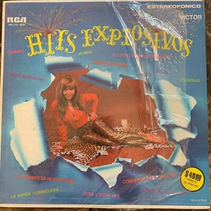 HITS EXPLOSIVOS FEAT LOS CHICANOS / LA FRESA ACIDA / THE TOKENS MEXICAN COLOR LP - Picture 1 of 4