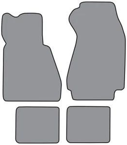 1978-1984 BMW 733i Cutpile Carpet Floor Mat 4pc - Bild 1 von 3