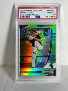 2020 Prizm Draft Picks Chase Antle  /75 Lime Green  rookie psa 10