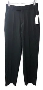 Calvin Klein Boys' Flat-Front Stretch Dress Pant Slim Fit Size 14 Black K841201 - Picture 1 of 7