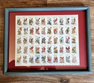 USPS STATE BIRDS & FLOWERS (50) 20 cent stamp sheet 1981-1985 -FRAMED - Picture 1 of 21