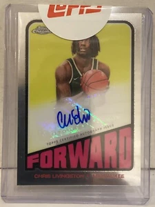 2023-24 Topps Chrome Chris Livingston 1972 Auto RC #TA-CL Bucks Topps Sealed - Bild 1 von 2