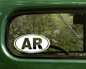 AR ARKANSAS DECAL 2 Oval Stickers For Car Truck Laptop Window Bumper Boat - Bild 1 von 1