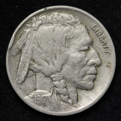 1917-D Buffalo Nickel CHOICE VF E147 ZHN Cover
