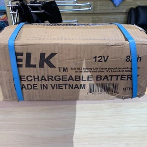 LOT OF 4 - ELK 1280 Lead Acid Rechargeable Battery, 12V, 8 Ah - Picture 1 of 1