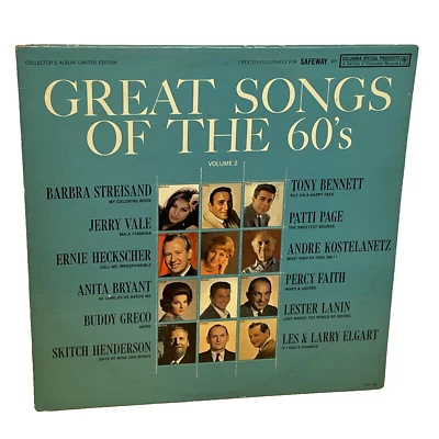 Great Songs Of The 60's Volume 2 (Vinyl) Columbia Special Products CSP 138 VG+ - Image 1 of 4