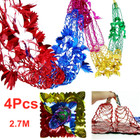 4Pcs Christmas  Foil Garland Festive Festive Hanging Tinsel  Ceiling Decorations