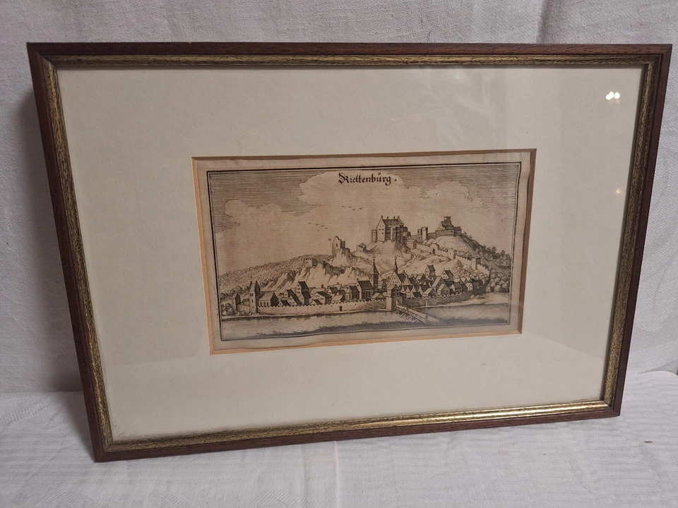 original Kupferstich Riettenburg Riedenburg Merian 1644 Niederbayern Kelheim - Bild 1 von 3