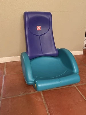 Sillón basculante vintage Step2 Rock N’ Fold para videojuegos - púrpura verde azulado Foto 1 de 4