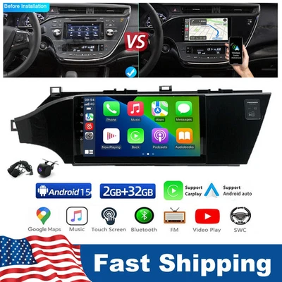 For 2013-2018 Toyota Avalon 9" Android 15 Carplay Car Stereo Radio GPS Navi WIFI - Image 1 of 4