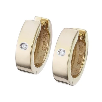 Christ Creolen Brillant 585er Gelbgold  Box - Bild 1 von 3