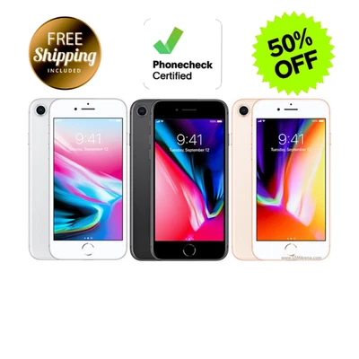 Apple iPhone 8 64 GB 128 GB Verizon Desbloqueado At&t T-Mobile LTE Foto 1 de 4