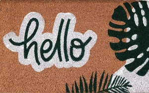 Kokos Fußmatten 17" x 30", rutschfest stabil, PVC-Rücken strapazierfähig, leicht zu reinigen... - Bild 1 von 9