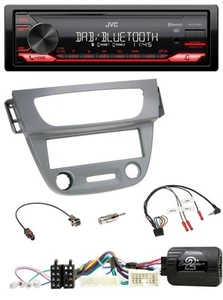 JVC DAB Lenkrad Bluetooth USB Autoradio für Renault Megane 3 2012-2014 grau - Bild 1 von 10
