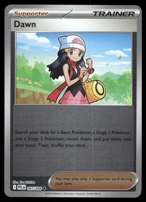 Dawn 087/094 PFL ME02: Phantasmal Flames Reverse Holo NM - Image 1 of 2