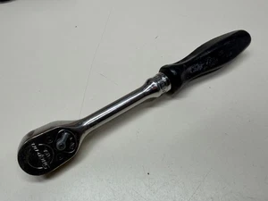 SNAP ON 3/8” DRIVE RATCHET F836 BLACK HANDLE WORKING USA - Picture 1 of 9