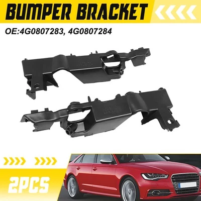 2PCS Bumper Fender Brackets Support Front Fit For Audi S6 A6 A6 Quattro 2012-18 - Image 1 of 4