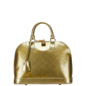 LOUIS VUITTON Monogram Vernis Alma PM Handbag M91582 Women 【Used】 - Picture 1 of 12