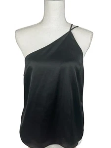 Industry Women Top Black Size Small One Shoulder Strap Blouse - Picture 1 of 15