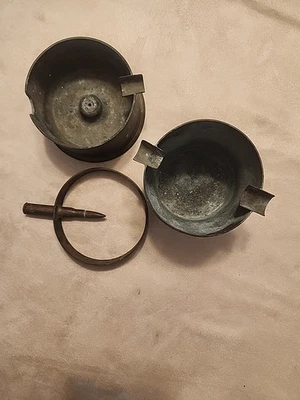 WWII Trench Art Lot of 3 Incomplete Pieces - Image 1 of 4