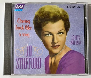 JO STAFFORD Coming Back Like a Song 25 Hits 1941-47 Pied Pipers Tommy Dorsey CD - Imagen 1 de 2