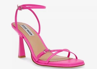 STEVE MADDEN ZARYA SANDAL  WOMEN'S ELEGANT HIGH HEEL SIZE 7 NEW PINK LEATHER  - Image 1 of 4