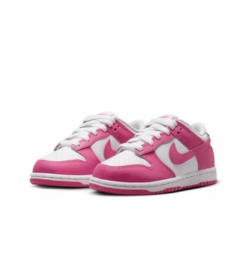 Nike Dunk Low GS Blanco Fucsia Rosa Tenis Talla 6.5Y - Nuevas Sin Caja Foto 1 de 4
