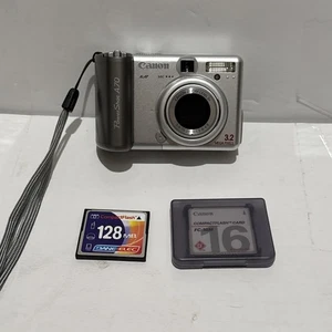 Canon PowerShot A70 ~ 3.2MP 3x Zoom ~ Digital Camera Parts/Repair Read Disc - Picture 1 of 7