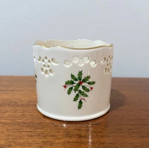 Lenox Urlaub Weinflaschenhalter Stechpalme Beeren EUC - Bild 1 von 4