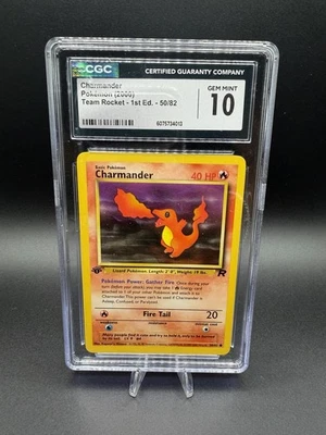 CGC 10 Charmander Team Rocket 1st Edition - Image 1 of 3