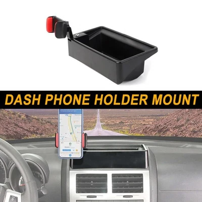🥇Dashboard Storage Box Tray W/Phone Holder Mount Clip For Dodge Nitro 2007-2012 Foto 1 de 4