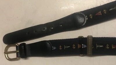 Cinturón ajustable vintage Paul & Shark Yachting cinta señal banderas Foto 1 de 4