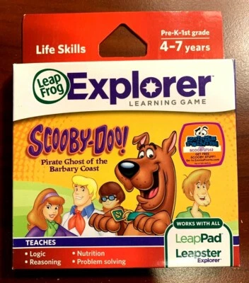 LeapFrog LeapPad Explorer Learning: Scooby Doo - Math, Leap Pad 1 2 3 GS Ult NIB - Image 1 of 2