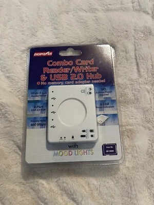 Digipower Combo Card Reader Writer & USB 2.0 Hub New In Box - Image 1 of 2
