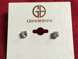 Giani Bernini Sterlingsilber Ohrstecker 5 mm CZ authentisch neu K643 - Bild 1 von 3