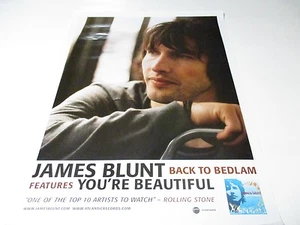 James Blunt Back To Bedlam/ You're Beautiful 2005 Promotional POSTER 18X24 NEW - Picture 1 of 2