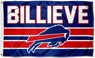 Bills Football New USA Shipping Buffalo Bill Flag 3X5 BANNER 3 X 5 BILLIEVE.