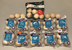 Vintage Forster Wooden 1.5" Large Head Beads Lot of 52. Free Shipping! - Picture 1 of 5