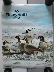 Vintage Browning Arms Co. Gun Hunting Clothing Store Display Advertising Poster - Picture 1 of 10