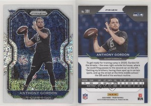 2020 Panini Prizm Rookie White Sparkle Prizm Anthony Gordon #391 Rookie RC