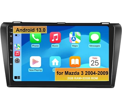 for Mazda 3 2004-2009 9" Auto Stereo Video GPS Radio Navi Android 13.0 +BT 2+32G - Image 1 of 4