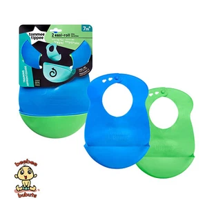 Tommee Tippee Explora Easi Roll Bibs, Pack of 2, Authentic and Brand New - Picture 1 of 3