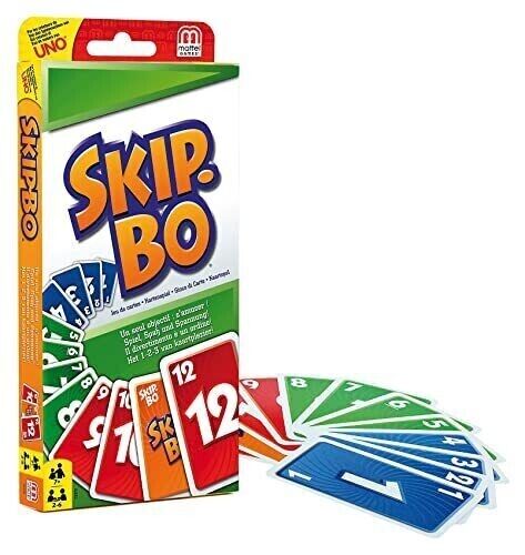 Mattel Games, Skip-BO Card Games for Ages +7, Card sequencying Family