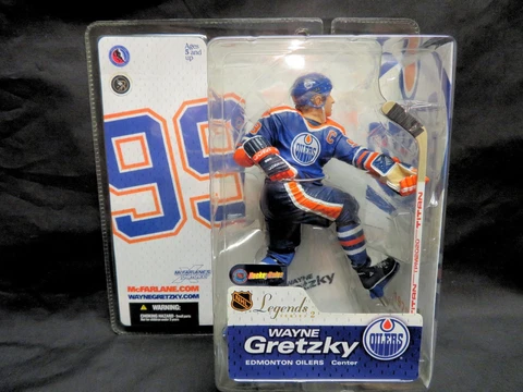 WAYNE GRETZKY, Edmonton Oilers, Legends Series 2 McFarlane Figure, New In Box Cover