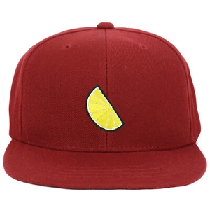 Youth Kid Size Lemon Patch Flat Bill Snapback Baseball Cap - FREE SHIPPING - Picture 1 of 21