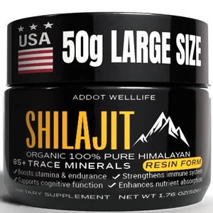 Shilajit 50g Resin – Himalayan Fulvic Acid Complex for Vitality & Detox - Picture 1 of 29