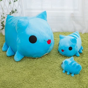 Bugcat Capoo Plush Dolls 30cm/50cm Blue Cat Stuffed Toy Cosplay Pillow Gift - Picture 1 of 9