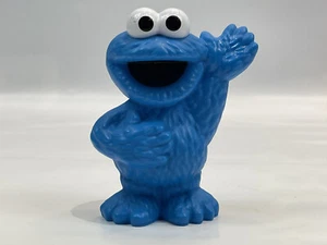 Sesame Workshop Cookie Monster Waving Figure Cake Topper 2013 Hasbro Hard PVC - Picture 1 of 4